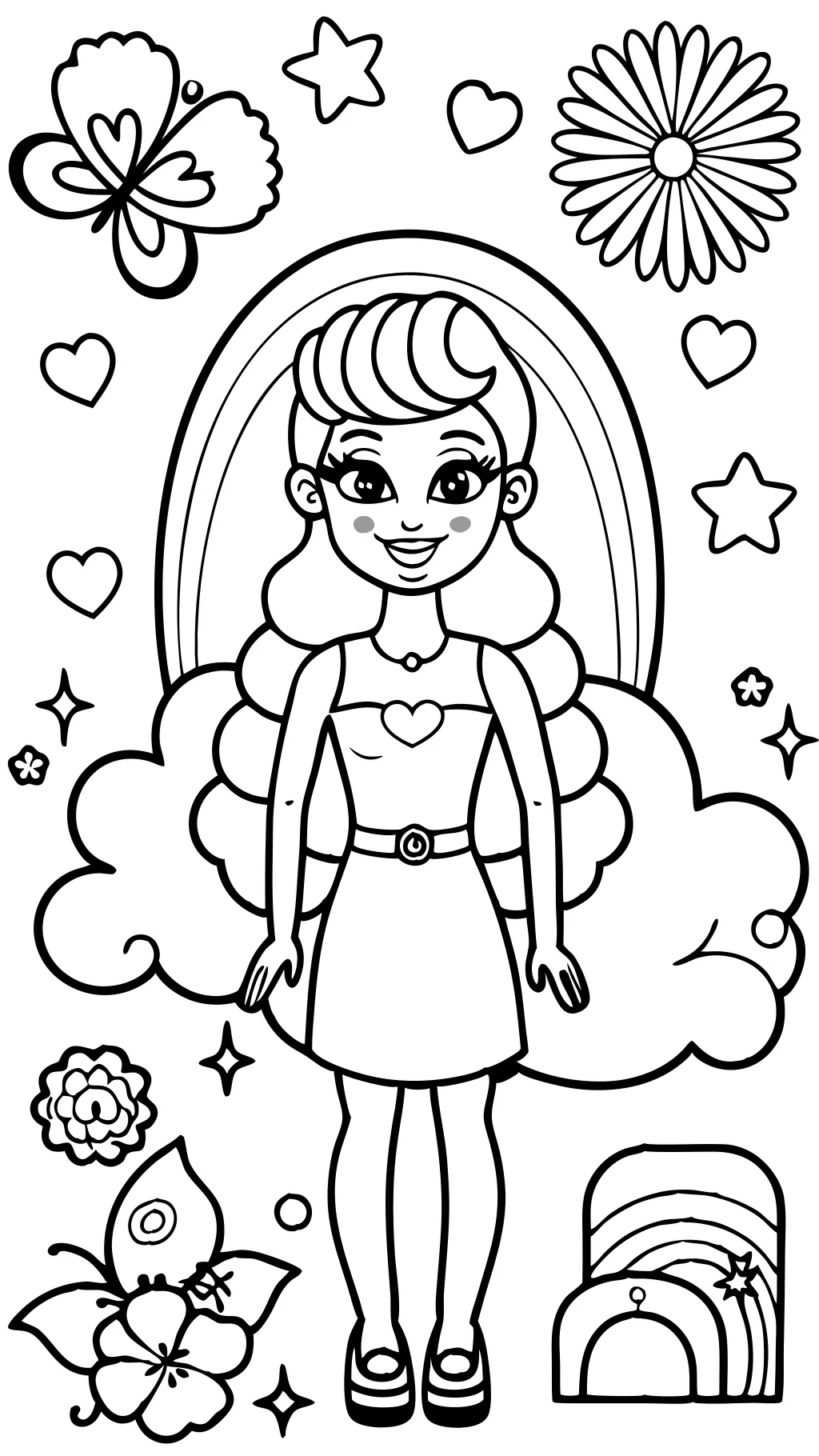 coloriage barbie imprimable